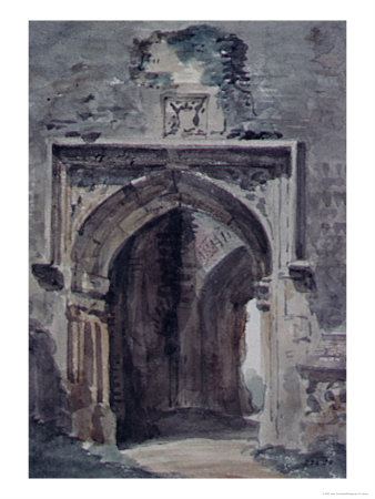 East Bergholt Church South Archway Constable Print